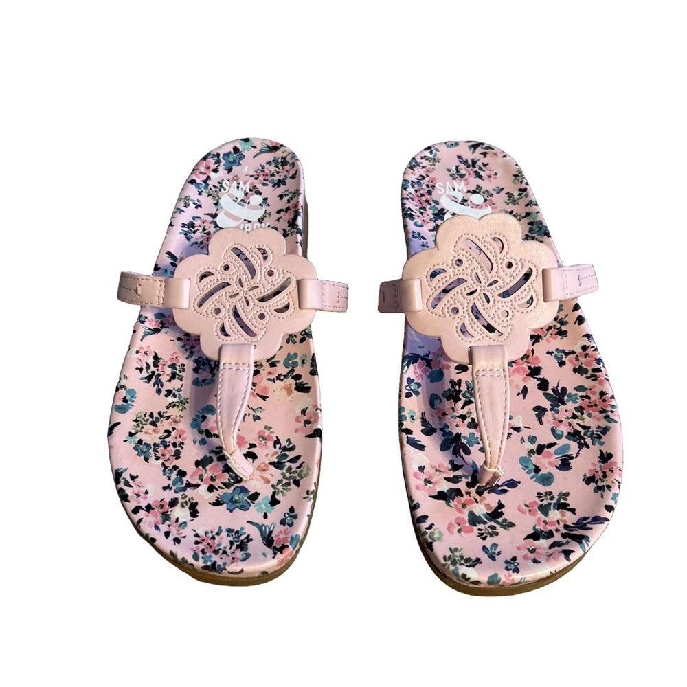 Women's Floral Pink Sam & Libby Sandals Size 8
